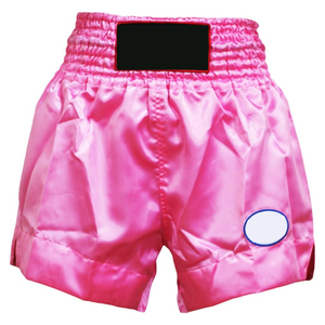 Pantalones Cortos de Entrenamiento de Muay Thai Cómodos y Transpirables con Soporte Elástico Relajado, 100% Poliéster y Seda, Posición para Logotipo Personalizado - Product Image 3