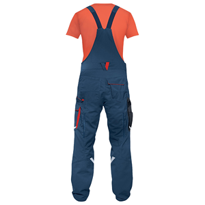 Overol de Mezclilla Azul para Hombre, Color Sólido, Algodón de Peso Medio, Estilo Casual para Trabajo, Corte Regular de Primavera - Product Image 4