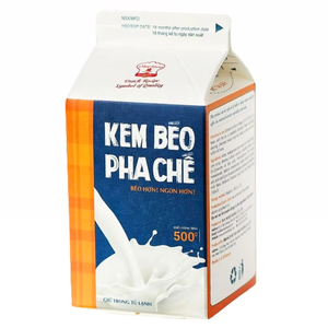 Crema No Láctea Certificada HALAL para Bebidas, OEM/ODM, Calidad Premium, Crema No Láctea HALAL para Baristas, Café y Té con Leche, 500G, Postres - Product Image 1