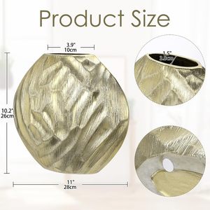 Moderno Florero de Hierro Hecho a Mano con Diseño Costero Ecológico para Decoración de Interiores Residenciales de Alta Gama - Product Image 3