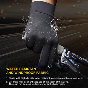 Mens And Womens Winter Gloves Touchscreen Windproof Thermal <b>Full</b> Finger Anti <b>Slip</b> Silicone Printing Palm Outdoor Sports Gloves - Product Image 4