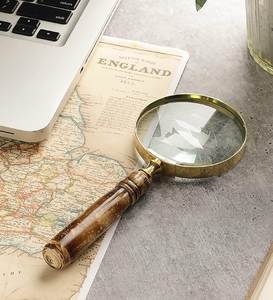 <b>Large</b> Wooden Magnifying Glass For Comfortable Reading Educational Learning Craft Projects And Office <b>Desk</b> Display - Product Image 6