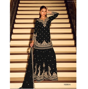 Costume de mariage de créateur haut de gamme pour femme avec broderie complexe et dupatta assorti – Achetez directement auprès du fournisseur - Product Image 1