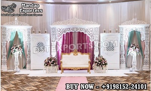 Scène de danse classique indienne élégante Arangetram USA, scène de réception de mariage de luxe style Bollywood, scène d'inspiration marocaine USA - Product Image 5