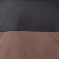 Blouson matelassé homme marron à blocs de couleur, col montant, fermeture éclair frontale, coupe-vent, streetwear, automne, décontracté, coupe régulière, polyester