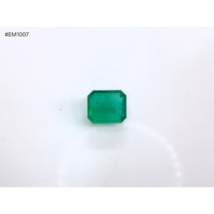 Esmeralda natural de corte octogonal de 7.27 quilates, piedra preciosa verde suelta para la elaboración de joyería fina. - Product Image 1