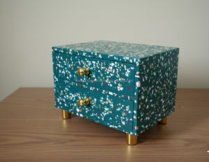 Commode portable de luxe en résine incrustée, style moderne, pour chambre à coucher, salon, bureau à domicile, hôtel, applications extérieures et repas en plein air - Product Image 2