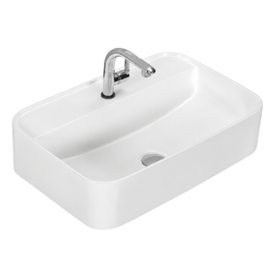 Lavabo Rectangular de Pared con Grifo de Palanca Certificado por NSF, Desagüe de un Solo Orificio, Diseño Minimalista Pulido, Capacidad de 12L - Product Image 2
