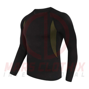 Producto de Moda, Conjuntos de Compresión para Gimnasio y Entrenamiento para Hombre, Nueva Llegada, Conjunto de Compresión sin Costuras de Manga Larga para Hombre - Product Image 5