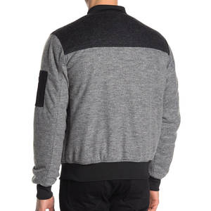 Veste bomber zippée personnalisée à impression par transfert thermique pour homme, coupe streetwear, faible MOQ, vente chaude, pour usage quotidien, longue et fine - Product Image 5