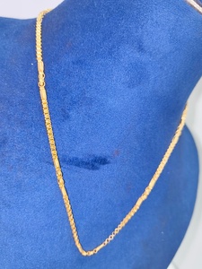 Elegant 22K Solid Gold Fancy <b>Rope</b> Twist <b>Chain</b> with Barrel Accents Genuine BIS Hallmarked Yellow Gold Necklace Jewelry - Product Image 2