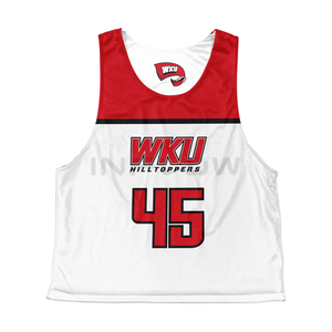 Pinnies de malla personalizados unisex de talla grande OEM para equipos, camiseta de lacrosse reversible personalizada, camiseta de fútbol americano - Product Image 2