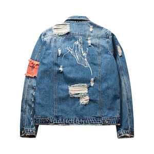 แจ็คเก็ตยีนส์ผู้ชายขายดี คุณภาพเยี่ยม ขายส่ง ผ้าสั่งทำพิเศษ แขนยาว สำหรับผู้ชาย - Product Image 3