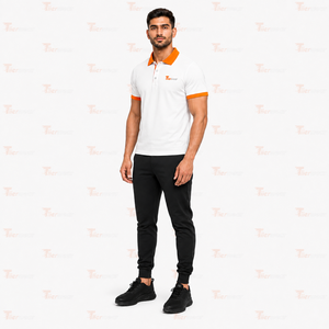 Polo classique pour homme, coupe régulière, manches courtes, col confortable, idéal pour le business, le golf, les voyages, le travail, le quotidien, personnalisable - Product Image 3