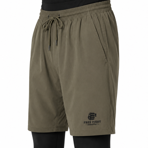 Nueva Llegada FREE FIGHT INDUSTRY Pantalones Cortos de MMA para Hombre, Tela Elástica de Poliéster y Spandex de 140g, Ropa de Moda para Entrenamiento de Lucha UFC - Product Image 5
