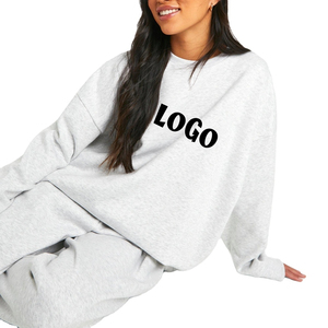 Sweat-shirt en polaire pour femme anti-boulochage et respirant, col rond personnalisé avec logo sur le devant, sweat-shirts pour femme - Product Image 5