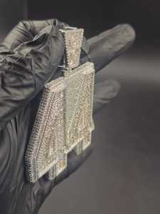 Colgante Personalizado con Número 44, con Diamantes de Imitación Moissanite, Estilo Hip Hop, Plata de Ley 925, Joyería Fina, Colgantes y Dijes - Product Image 5