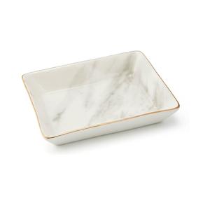 Plateau de service et de présentation décoratif de luxe en marbre antique de Calcutta Viola, fait main et de style moderne - Product Image 1