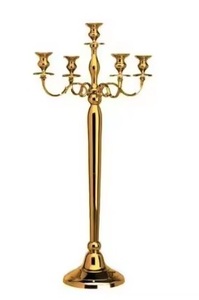 Best Quality Metal Royal Design Gold Finishing <b>Candelabra</b> and Lanterns for Wedding Christmas & Floor Decoration-Eco-Friendly - Product Image 3