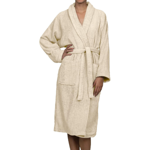 Albornoz de Lujo de Terciopelo para Hotel y Spa, 100% Algodón, Estilo Waffle, Unisex, Manga Larga, con Bolsillos, Logotipo Personalizado, Paquete Combinado - Product Image 4