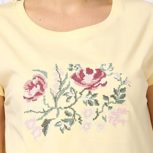 Camisetas de Algodón con Bordado y Estampado para Mujer - Corte Holgado y Moderno para Colecciones de Moda y Suministro al por Mayor - Product Image 5