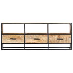 Mueble para TV de Madera Natural con Marco Negro, Elegantes Soportes para Televisor - Product Image 2