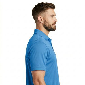 Chemises polo en polyester personnalisées pour hommes, vêtements de golf, chemise de sport à séchage rapide, haut d'entraînement respirant, chemise polo décontractée - Product Image 3