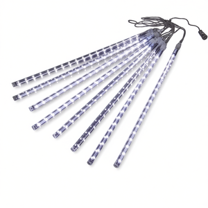 ไฟคริสต์มาส LED สีขาว ชุด 8 ชิ้น ไฟประดับตกแต่งวันหยุดในร่มและกลางแจ้ง - Product Image 2