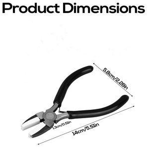 Wire Straightening Pliers Jewelry Wire Straightener Tool Flat <b>Nose</b> Pliers for Straightening Bent Wire Wire Forming Tool - Product Image 2