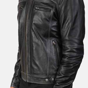 Best Quality Leather Jacket Waterproof Casual Wear Leather Jacket Suitable Price - Product Image 4