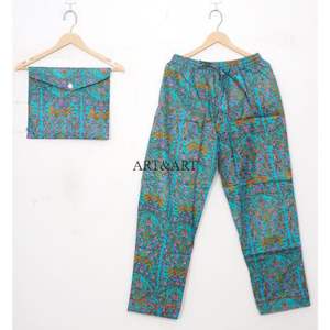 ชุดนอนผ้าฝ้าย 100% ชุดนอนออร์แกนิค ชุดนอนเดรส ขายส่ง ชุดนอนลายดอกไม้สไตล์อินเดีย - Product Image 3