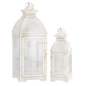 Candelabros de metal Color antiguo boda decorativa Ramadán colgante Mini linterna - Product Image 6