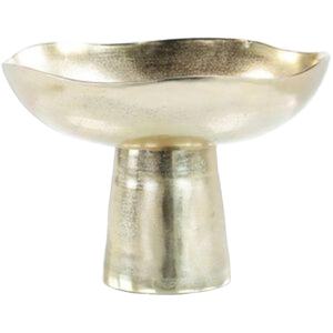 Accesorios de decoración de mesa para fiestas navideñas, cuenco de frutas, plato americano moderno, cuencos para servir, estilo Pedestal, cuenco plateado hecho a mano - Product Image 1