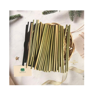 หลอดดูดน้ำจากฟางหญ้าธรรมชาติ เป็นมิตรกับสิ่งแวดล้อม ย่อยสลายได้ สำหรับเครื่องดื่มและขายส่ง - Product Image 4