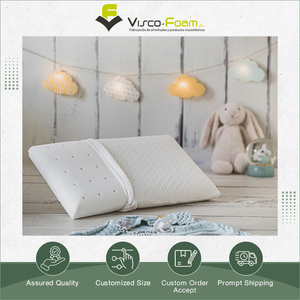 Oreiller bébé en mousse à mémoire de forme perforée, de qualité supérieure, sur mesure et au design personnalisé, très demandé, d'origine espagnole. - Product Image 5