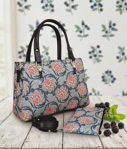 Ensemble de sacs fourre-tout en coton à grande capacité avec motif floral, sac à bandoulière souple, pochette à fermeture éclair, style bohème pour la plage et le quotidien - Product Image 3