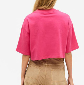 T-shirts courts pour femmes, design personnalisé, tendance 2026, pour usage extérieur, couleur unie, confortables - Product Image 6