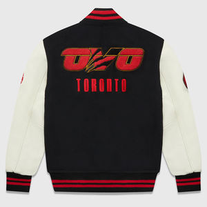 Blousons universitaires d'hiver en cuir respirant à séchage rapide, avec logo frontal, col montant et design personnalisé gratuit – Qualité supérieure, style décontracté - Product Image 2