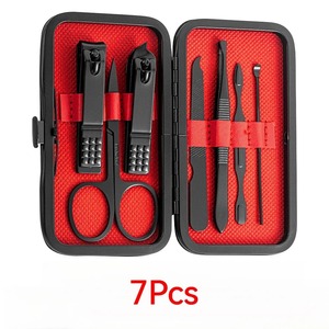 Juego de pedicura profesional de acero inoxidable de 7-24 piezas, kit completo con cortaúñas y estuche portátil de regalo. - Product Image 6