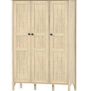Armario de Madera Moderno y Contemporáneo FURNIZONE para Dormitorio, Armario de 3 Puertas, Montaje en Suelo, Uso en Hoteles, Armario de Almacenamiento Desmontable - Product Image 2