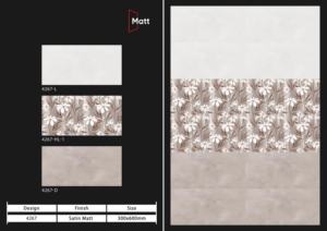 กระเบื้องเซรามิกด้านลายเฉพาะตัว ขนาด 30x60 ซม. ออกแบบมาเพื่อการตกแต่งภายในที่หรูหรา ที่เน้นประสิทธิภาพของพื้นผิวและความทนทาน - Product Image 4