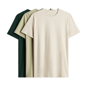 New Casual Blank Solid Front Custom Style Mens <b>Short</b> <b>Sleeve</b> O-Neck Knitted T-Shirts 100% Cotton Quick Dry Breathable Regular Fit - Product Image 1