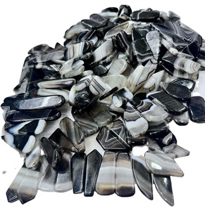 หินอาเกต Sardonyx ทรงหลวม,หินสีดำสำหรับทำอัญมณีโมราขายส่ง - Product Image 1