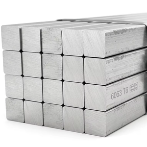 Barres carrées en aluminium série 6000 (6061-T6/6082-T6) tempéries T6, finition usine, pour applications industrielles et automobiles - Product Image 1