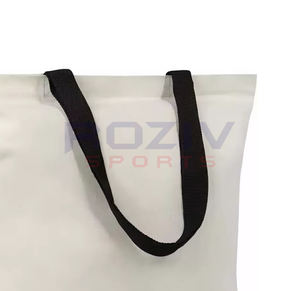 Sacs fourre-tout en coton biologique personnalisés avec motif de lettres simples, en vrac, grands, réutilisables, avec logo - Product Image 6