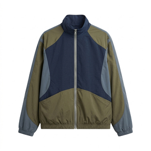 Wholesale Men's Full Zip Windbreaker Jacket with Lightweight <b>Fabric</b>, Private Label for Online Stores - Product Image 3