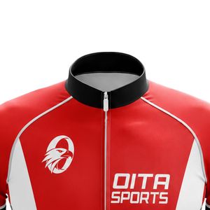 Ensemble de cyclisme rouge et blanc pour hommes, maillot et short, uniforme de vélo professionnel, vêtements de cyclisme légers et respirants, pour la conduite en montagne - Product Image 4