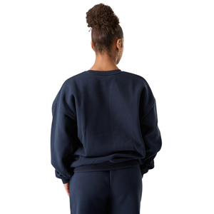 Women’s Oversized <b>Crewneck</b> Sweatshirt Soft Fleece Pullover With Relaxed Fit For Casual Wear Lounging And Travel Comfort Apparels - Product Image 4