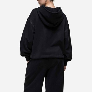 Casual Oversized Hooded <b>Sweatshirts</b> with 3D Embroidery & <b>Tie</b> <b>Dye</b> 100% Cotton Fleece Long Sleeve Hoodies Winter Wear for Women's - Product Image 2
