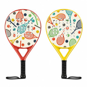ไม้เทนนิสชายหาด Ultimate Performance Padel Racket ลาย 3 มิติ ทำจากคาร์บอนไฟเบอร์ พร้อมระบบป้องกันการหมุน วัสดุตาข่าย 24k - Product Image 1